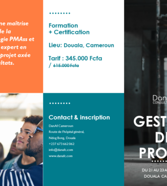 Formation & Certification Management de projet international, Douala : 345.000 Fcfa